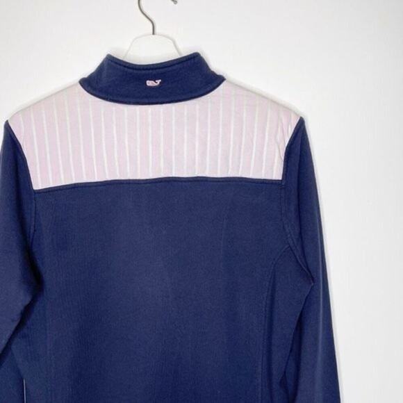 VINEYARD VINES 1/4 Zip Blue Jacket - Picture 7 of 8